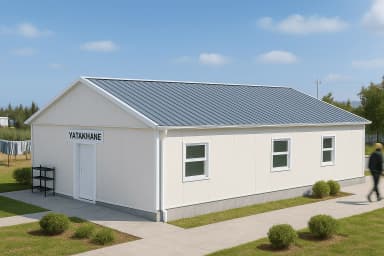 100 m2 Prefabrik Yatakhane - 1