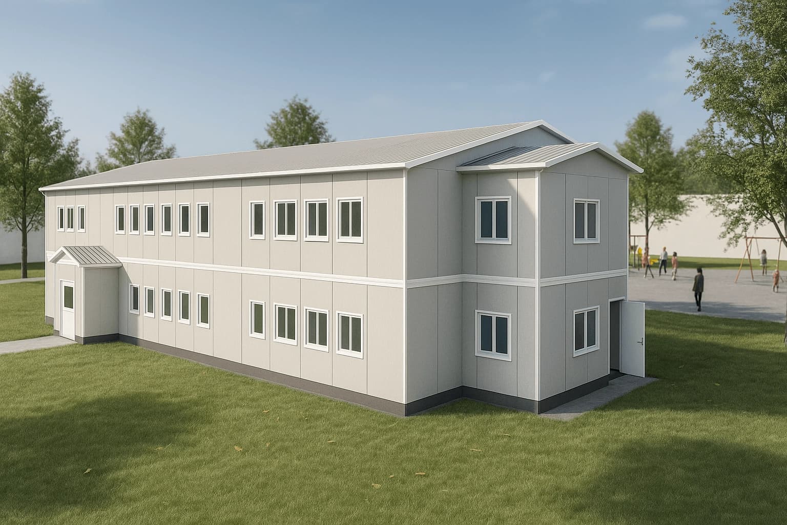 729 m2 Prefabrik Okul