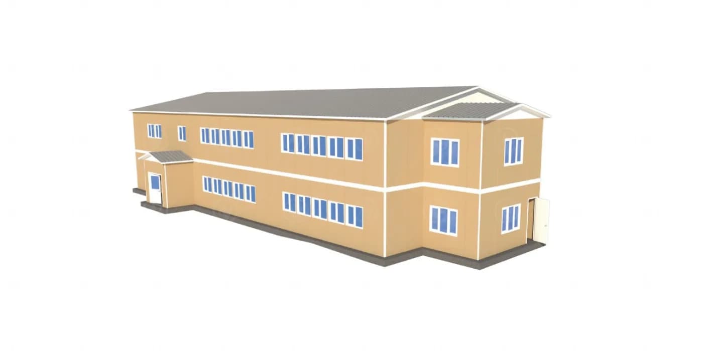 729 m2 Prefabrik Okul - 2