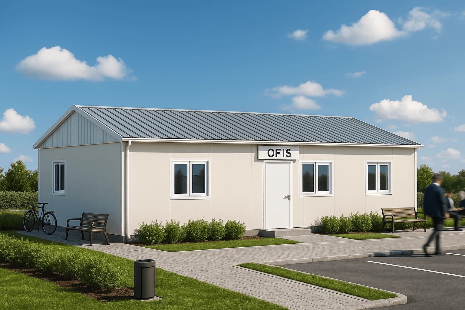 78 m2 Prefabrik Ofis - 1