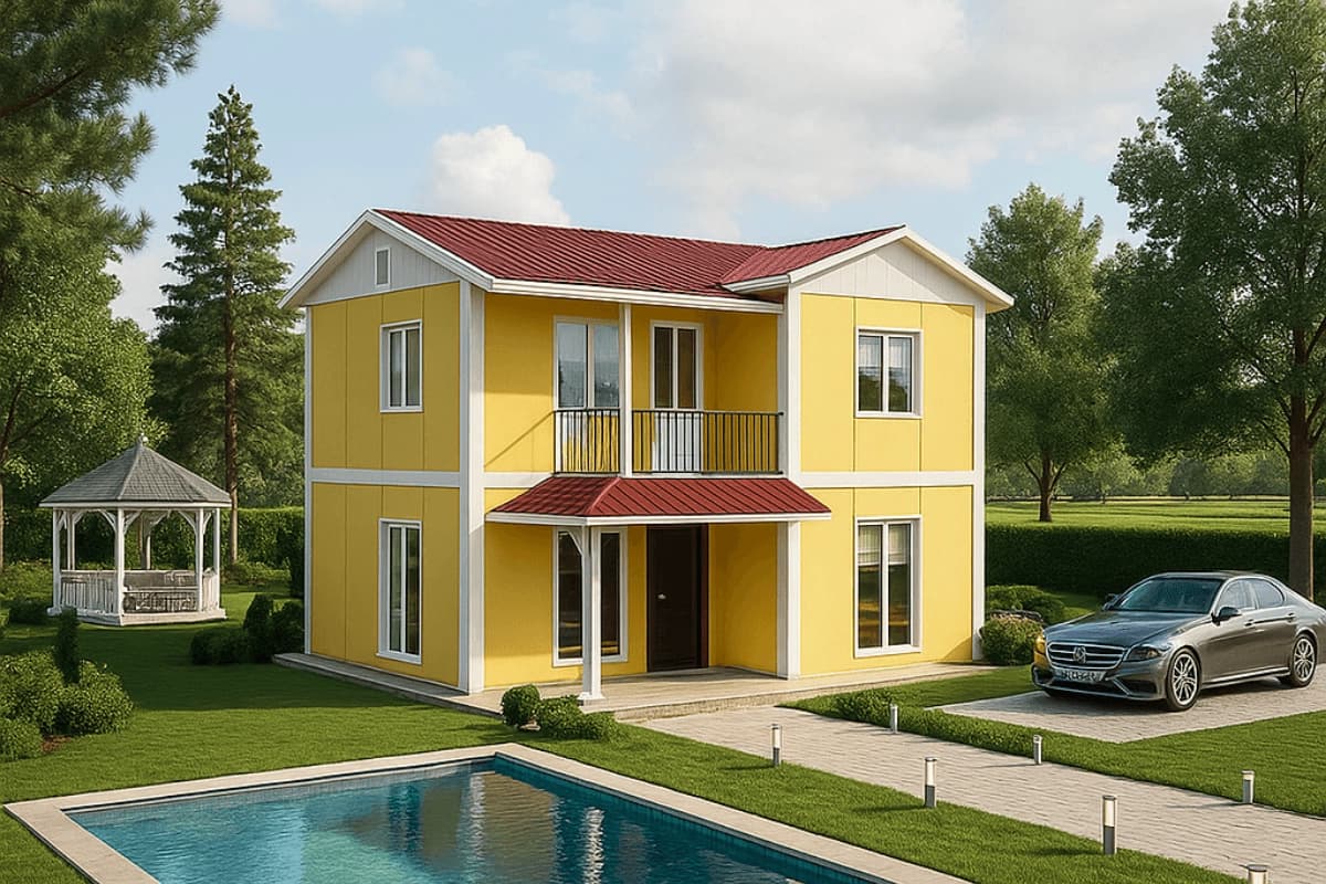 100 m2 Dubleks Prefabrik Ev