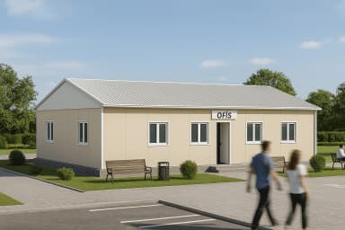 136 m2 Prefabrik Ofis - 1