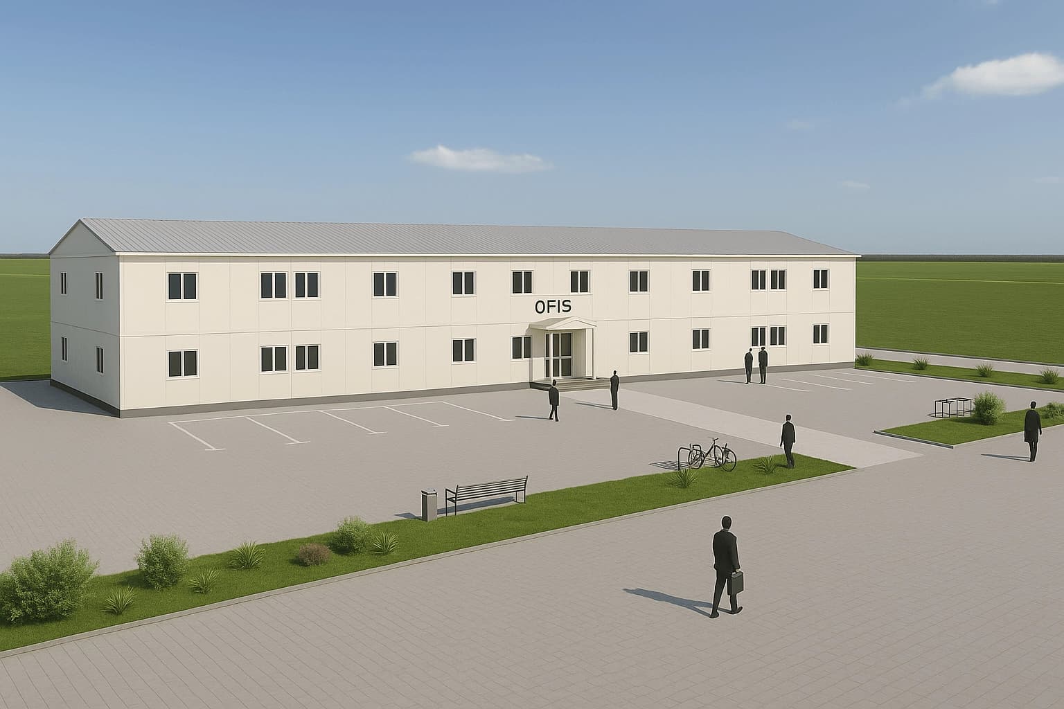 561 m2 Prefabrik Ofis