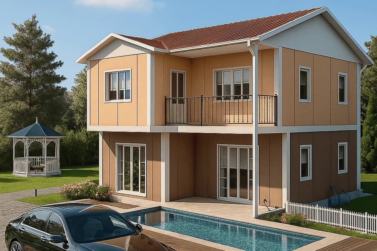 122 m2 Dubleks Prefabrik Ev