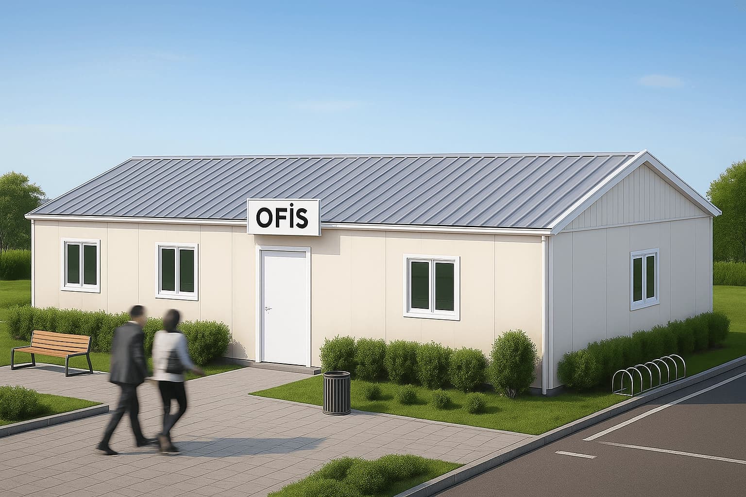 82 m2 Prefabrik Ofis