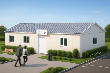 82 m2 Prefabrik Ofis - 1