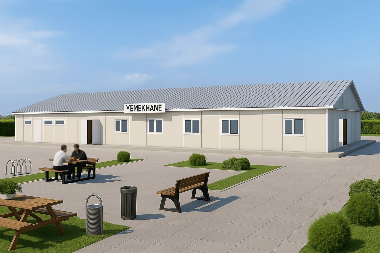 237 m2 Prefabrik Yemekhane