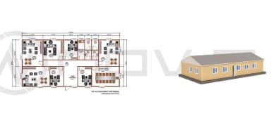 158 m2 Prefabrik Ofis - 2