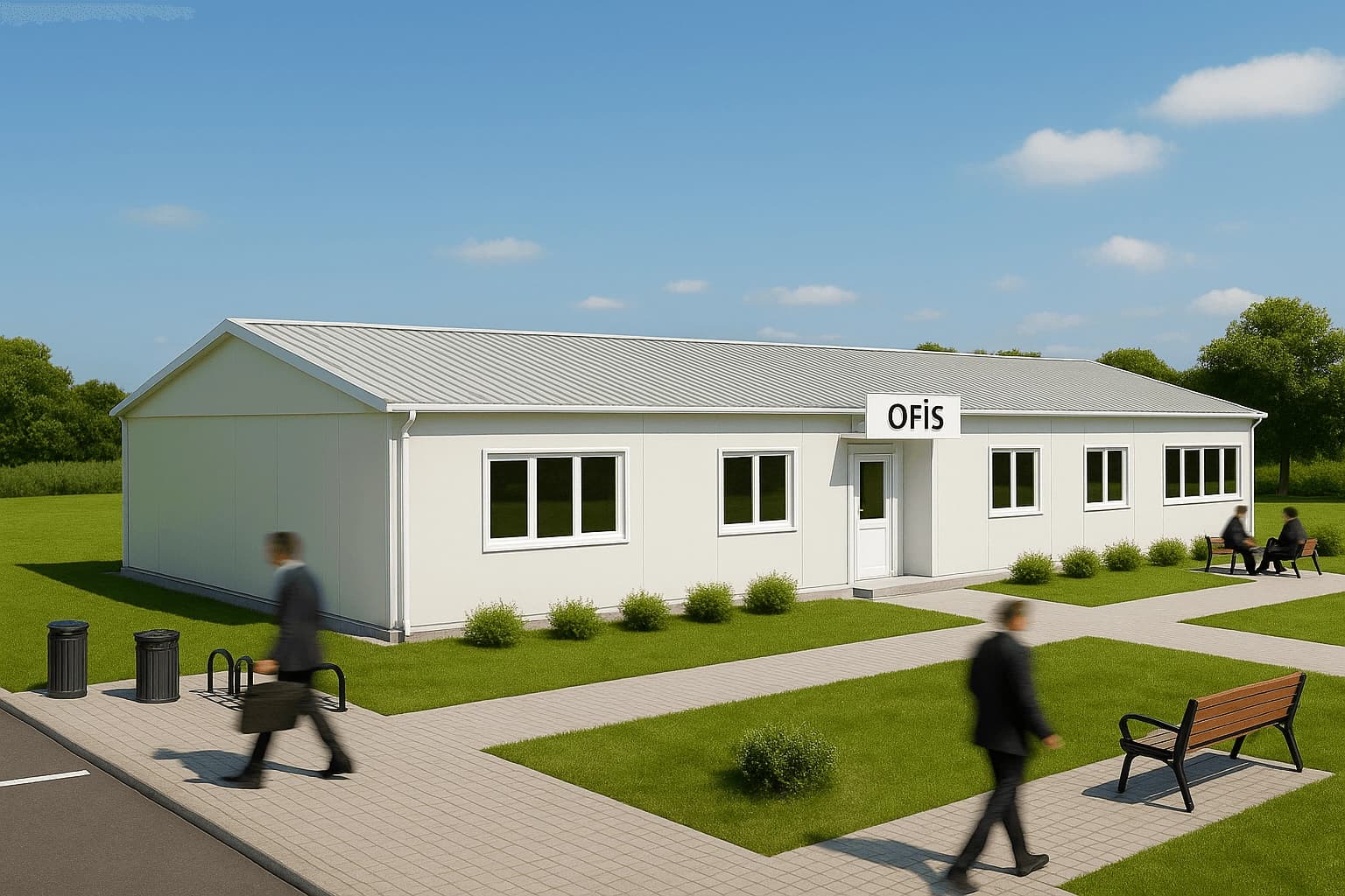 193 m2 Prefabrik Ofis