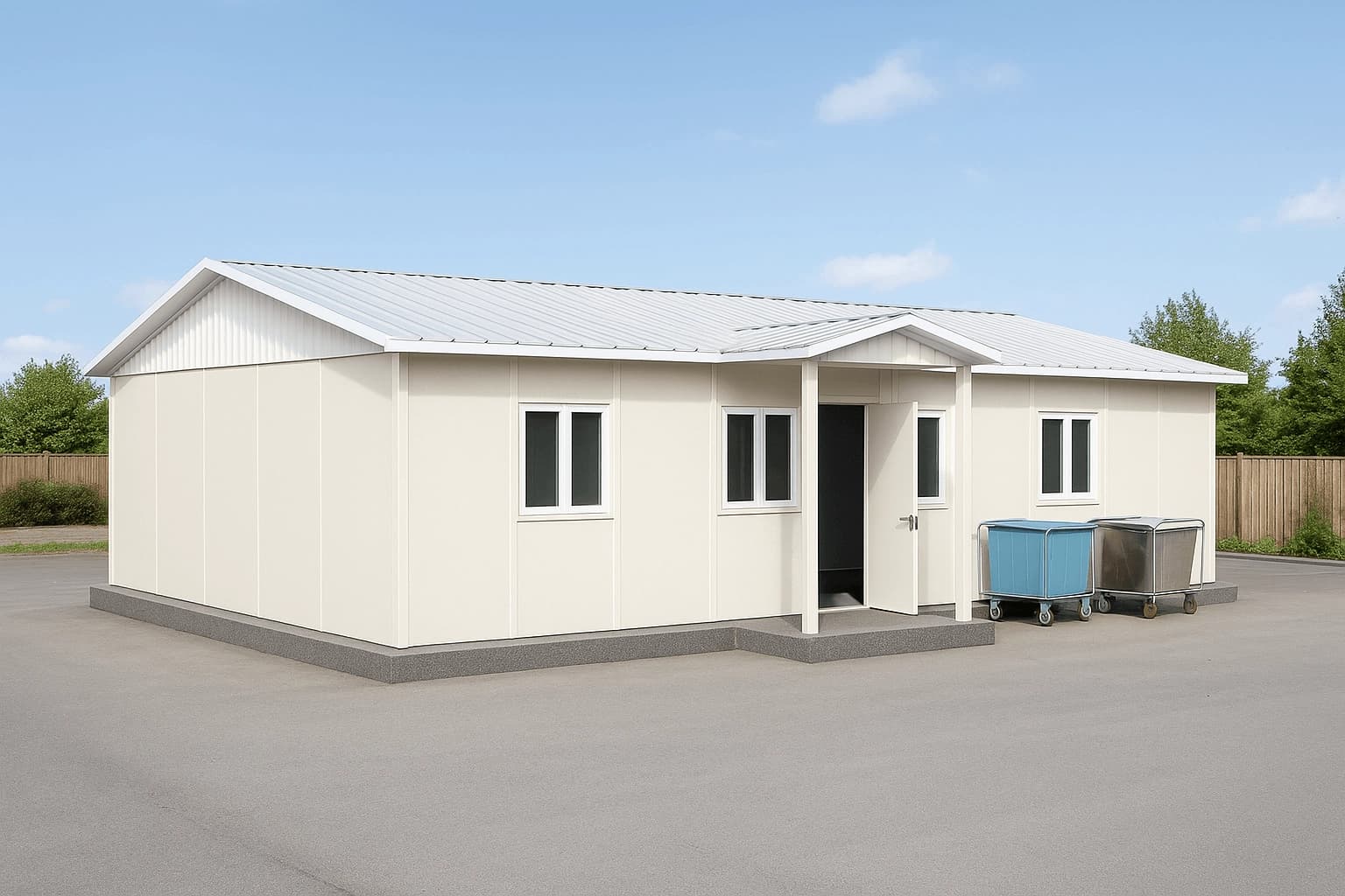 90 m2 Prefabrik Çamaşırhane - 1