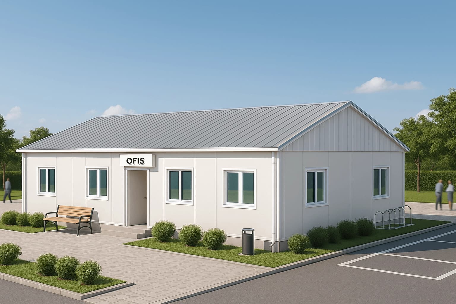 125 m2 Prefabrik Ofis - 1