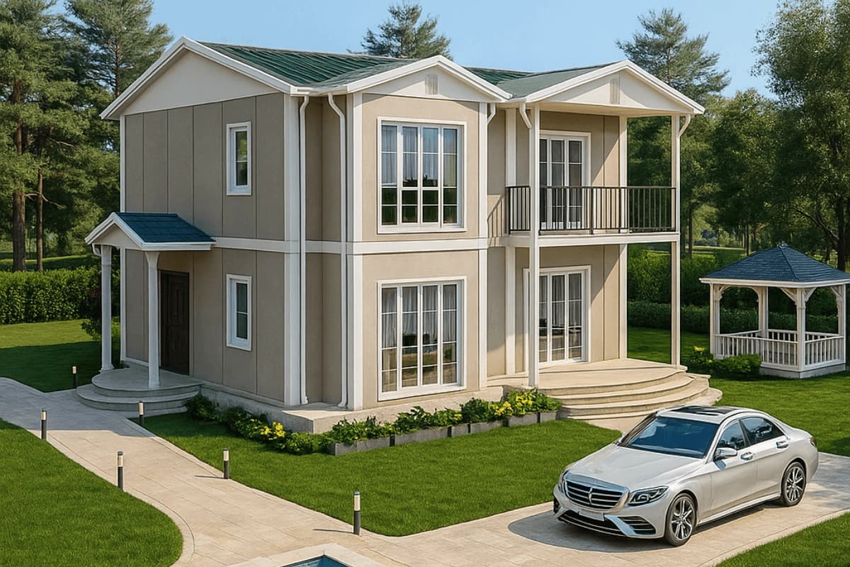 136 m2 Dubleks Prefabrik Ev