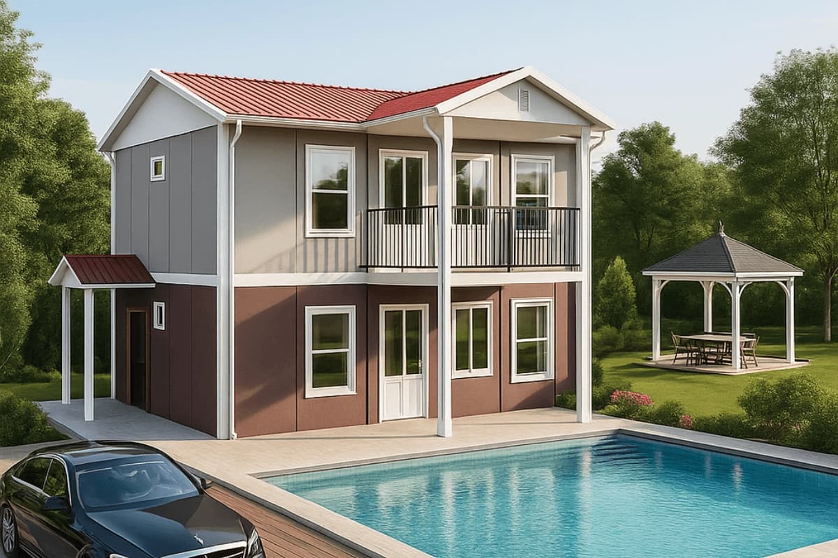 114 m2 Dubleks Prefabrik Ev