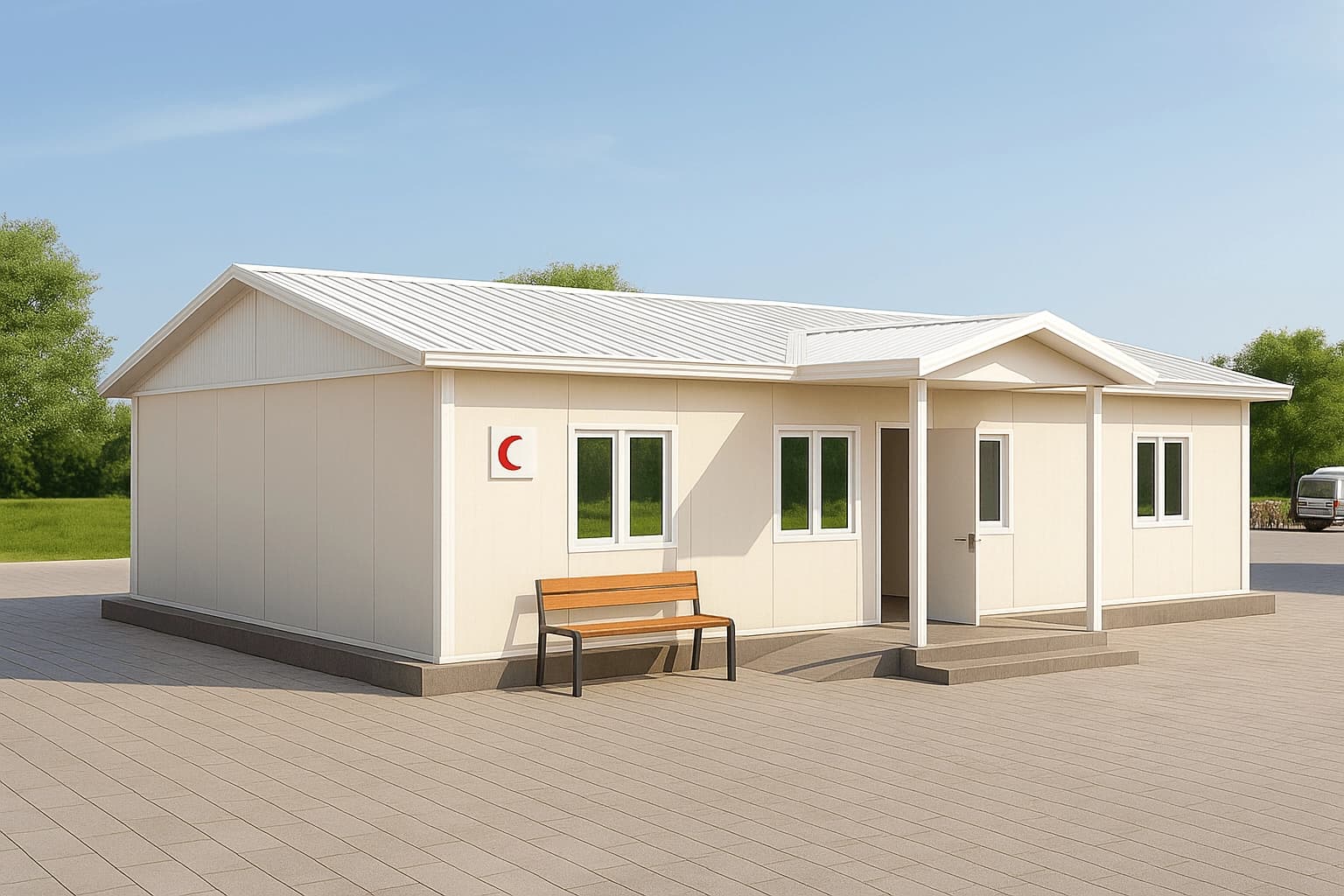 91 m2 Prefabrik Sağlık Ocağı