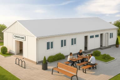 158 m2 Prefabrik Yemekhane - 1