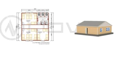 79 m2 Prefabrik Yatakhane - 2