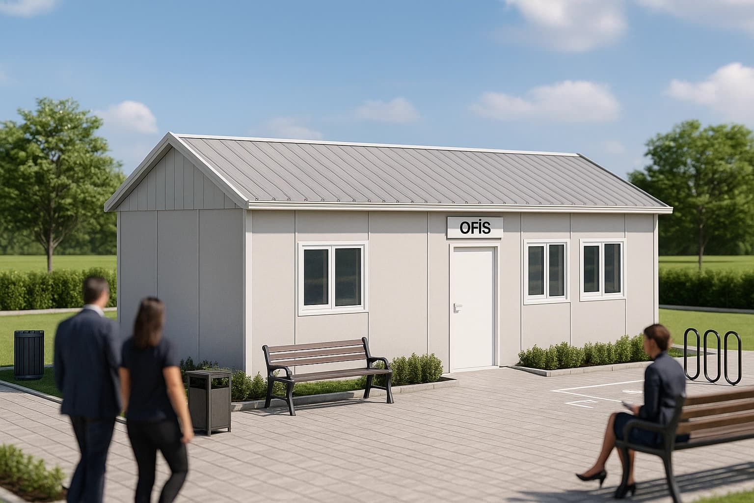 30 m2 Prefabrik Ofis