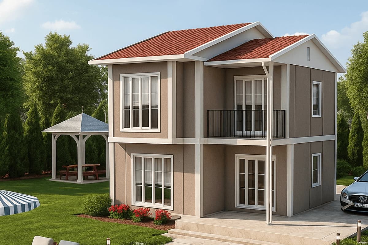 90 m2 Dubleks Prefabrik Ev