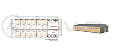 181 m2 Prefabrik Yatakhane - 3