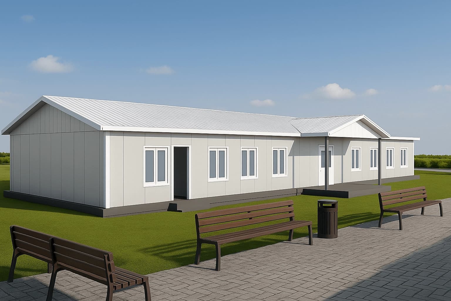 304 m2 Prefabrik Sosyal Tesis