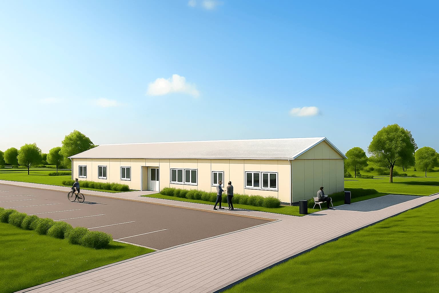 249 m2 Prefabrik Ofis