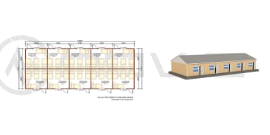 143 m2 Prefabrik Yatakhane - 2