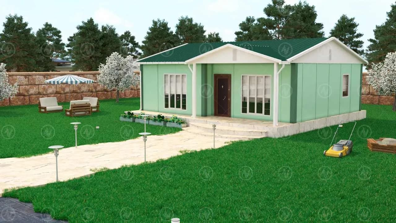 74 m² Prefabrik Ev - 3