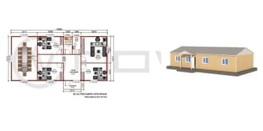 92 m2 Prefabrik Ofis - 2