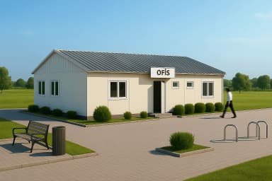 102 m2 Prefabrik Ofis - 1