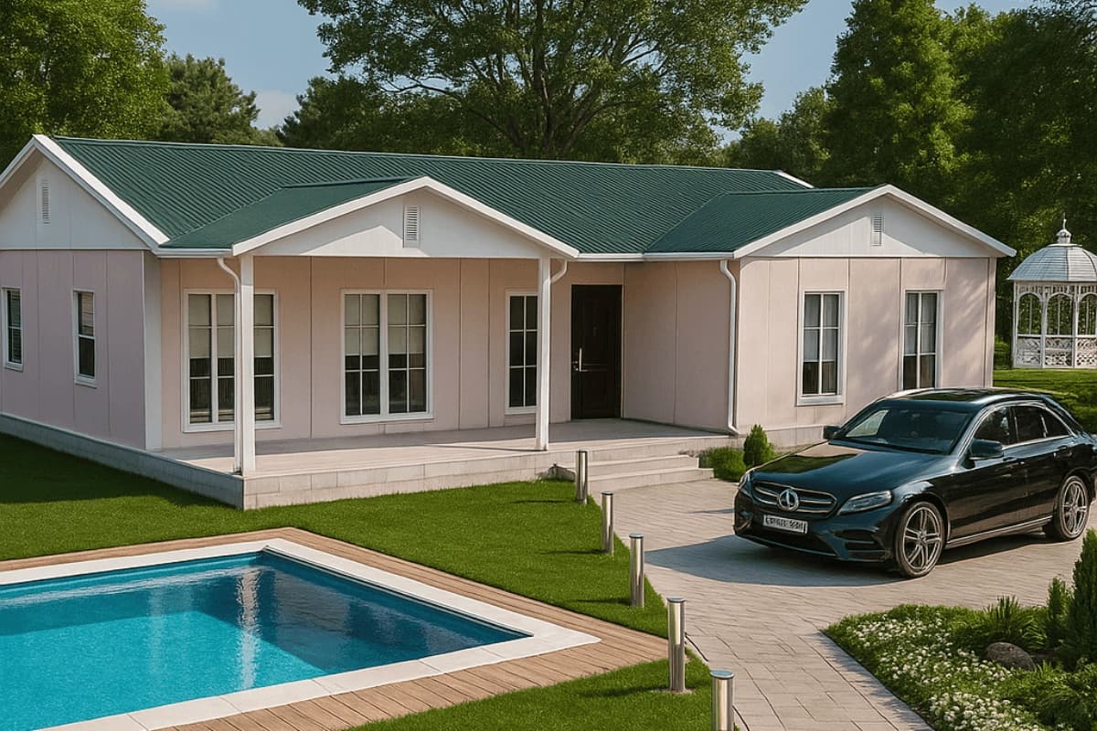 123 m² Prefabrik Ev - 2