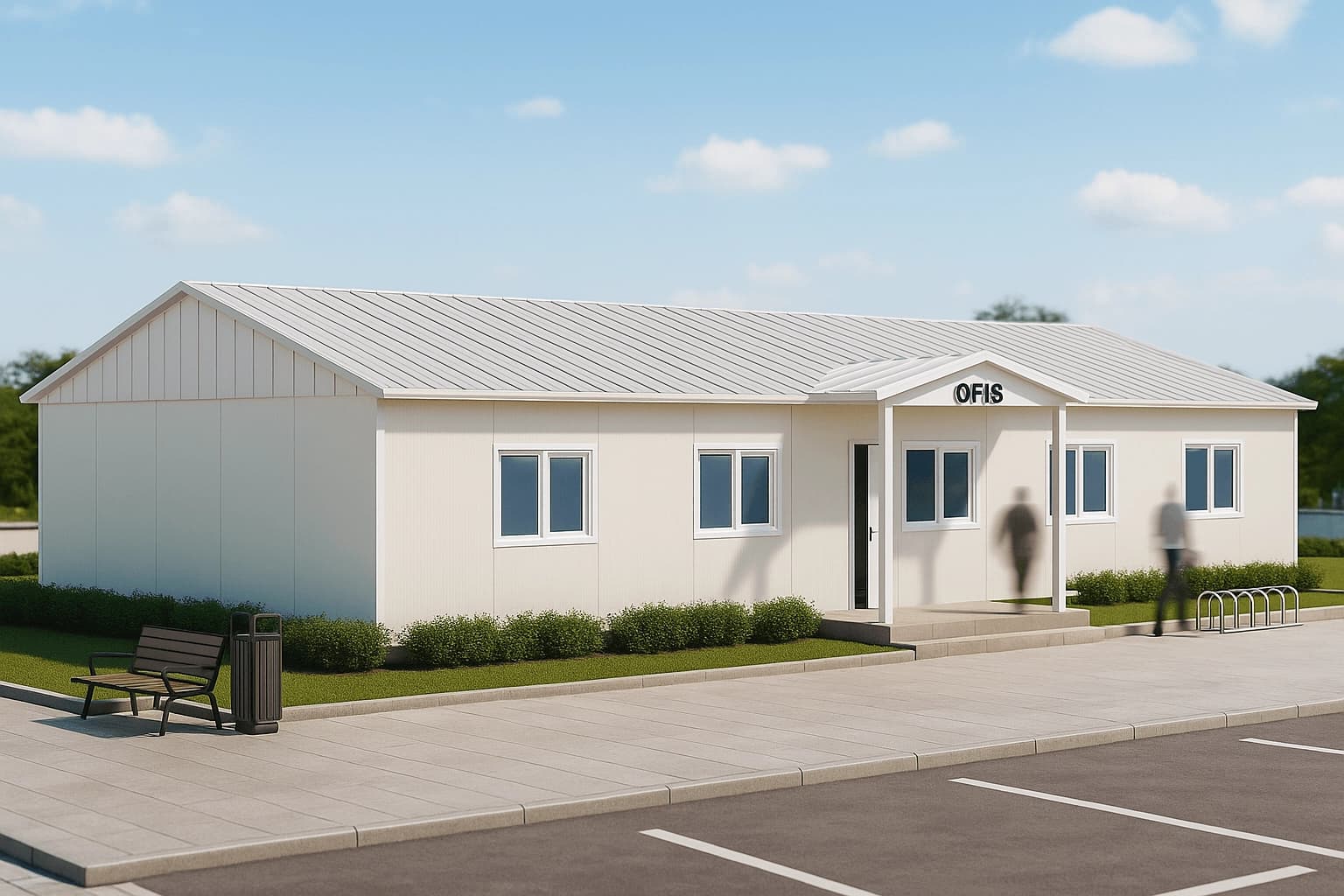 101 m2 Prefabrik Ofis - 1