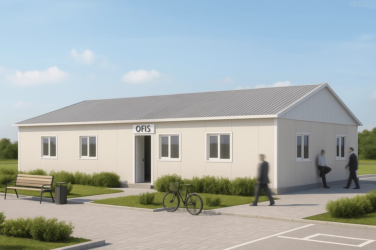 147 m2 Prefabrik Ofis - 1