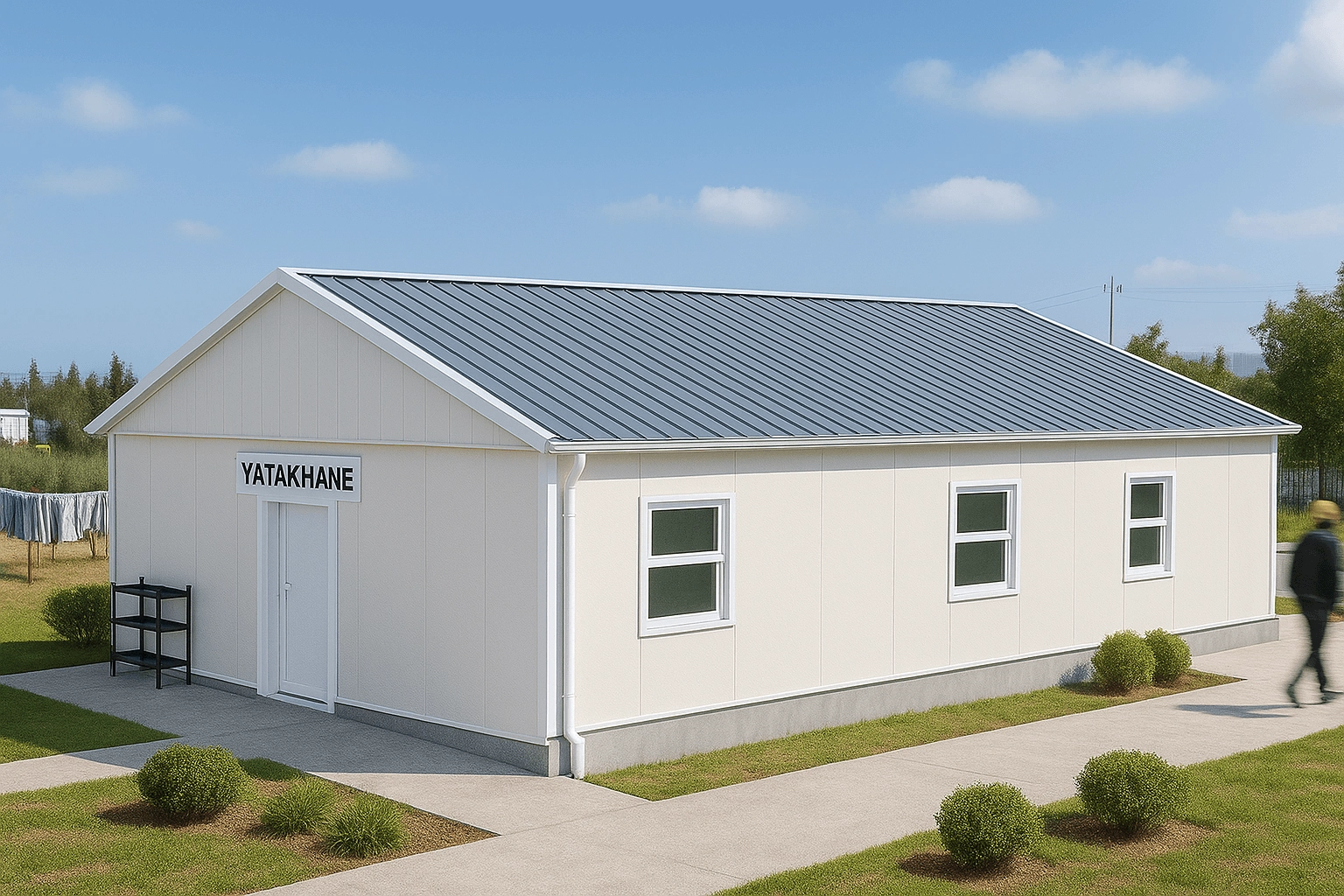100 m2 Prefabrik Yatakhane