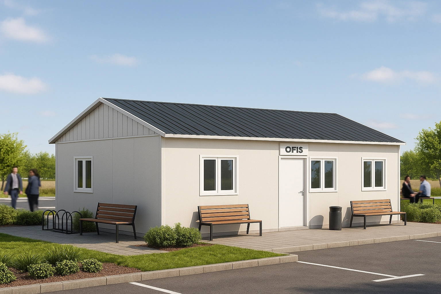 65 m2 Prefabrik Ofis