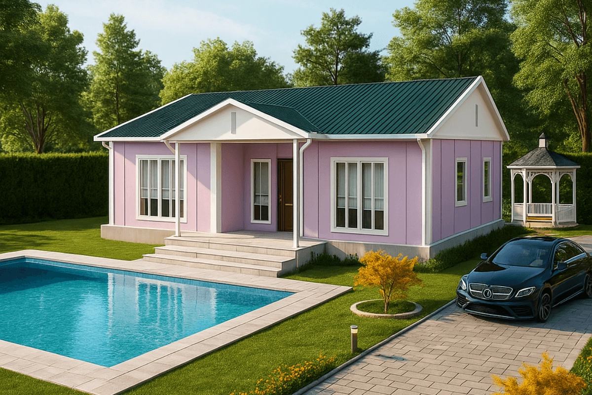96 m2 Prefabrik Ev