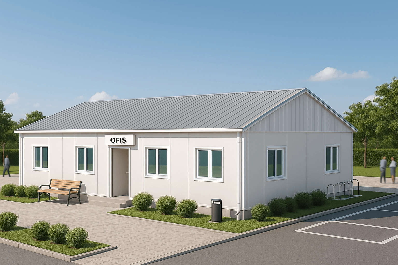 125 m2 Prefabrik Ofis