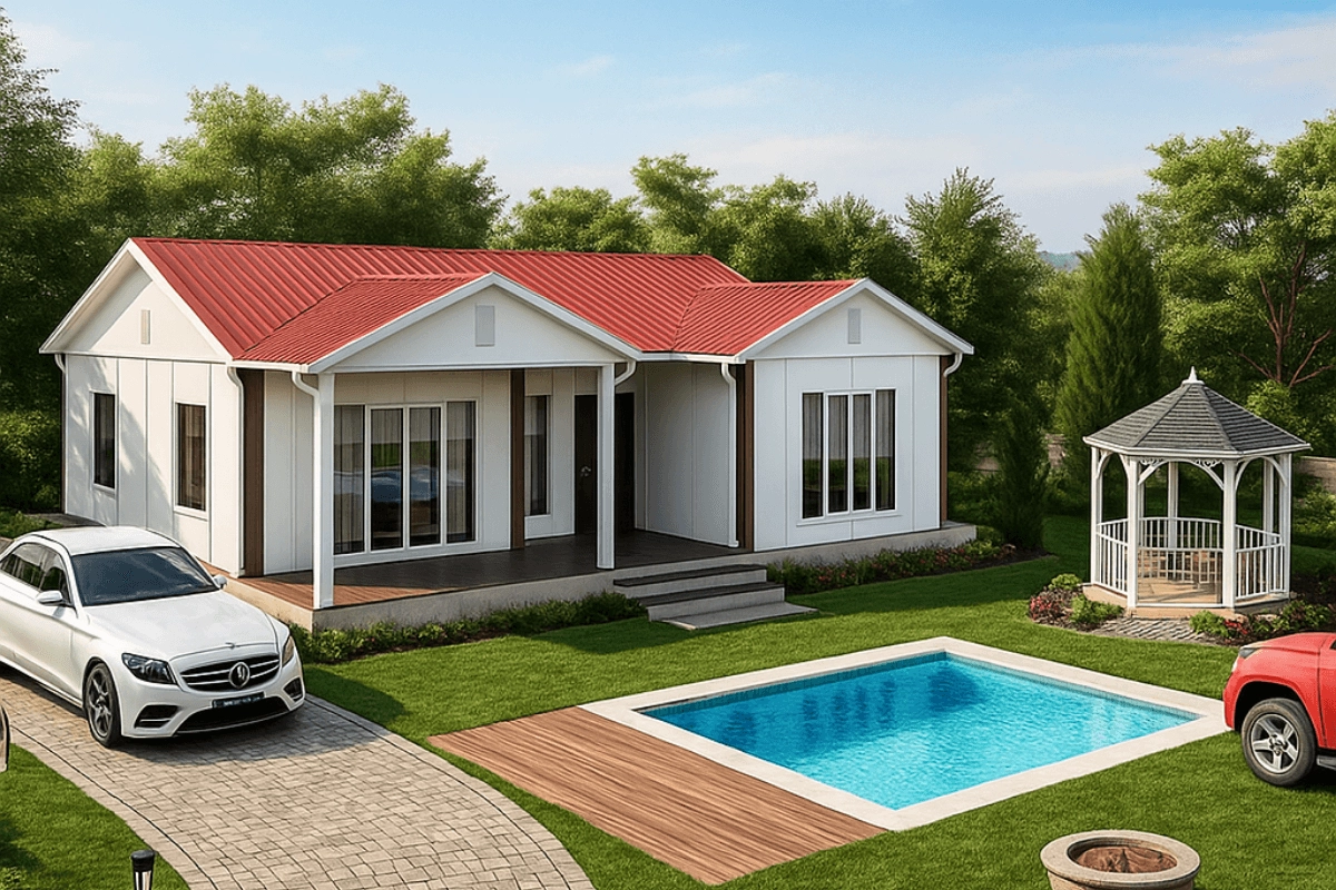 100 m2 Prefabrik Ev