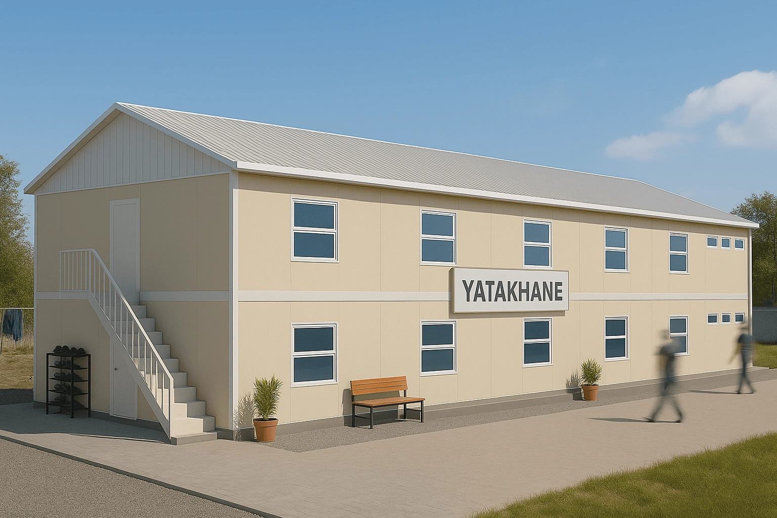 406 m2 Prefabrik Yatakhane
