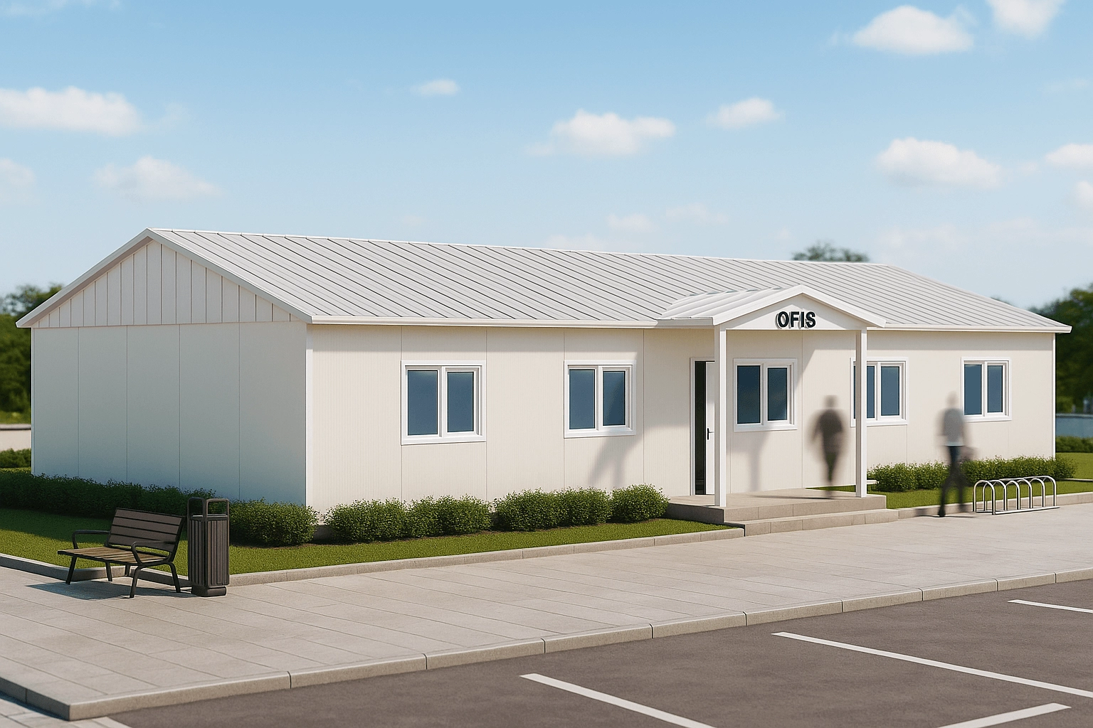 101 m2 Prefabrik Ofis